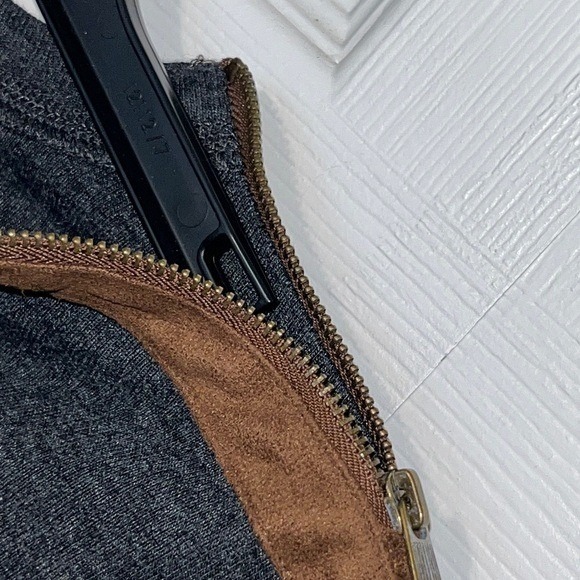 Women's Lauren Ralph Lauren‎ Top Long Sleeve Zip Shoulder Elbow Patch Size M - Picture 5 of 12